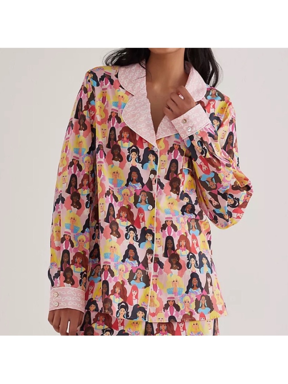 Barbie x Karen Mabon Archive Organic Cotton Long Sleeve Pajama set